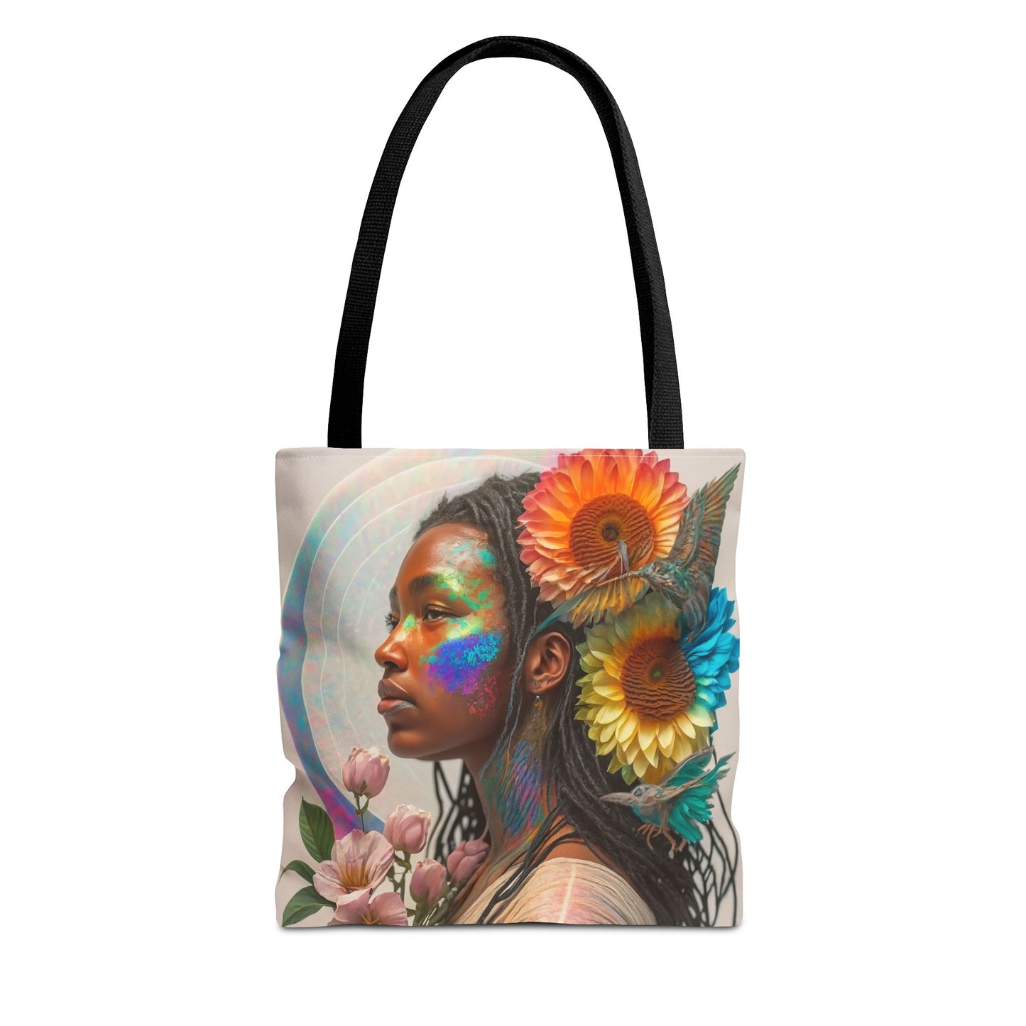 Glittering Face Tote Bag (AOP)