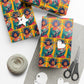 Christmas Afro with Owl - Gift Wrapping Paper