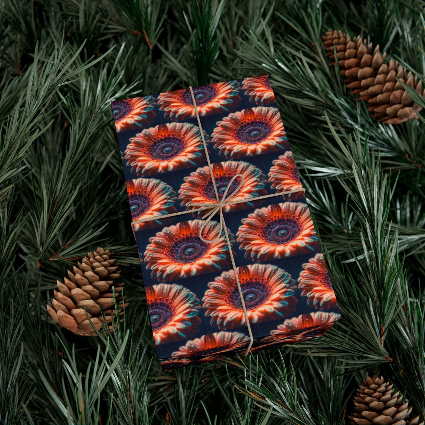 Bright Orange Flower - Gift Wrapping Paper