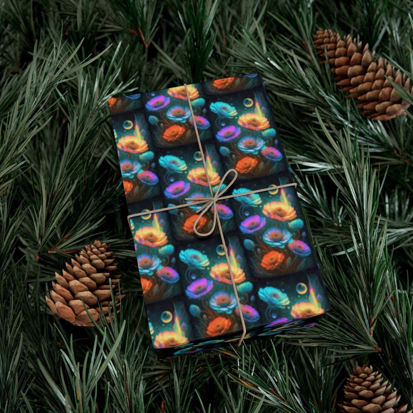 Cosmic Flowers - Gift Wrapping Paper