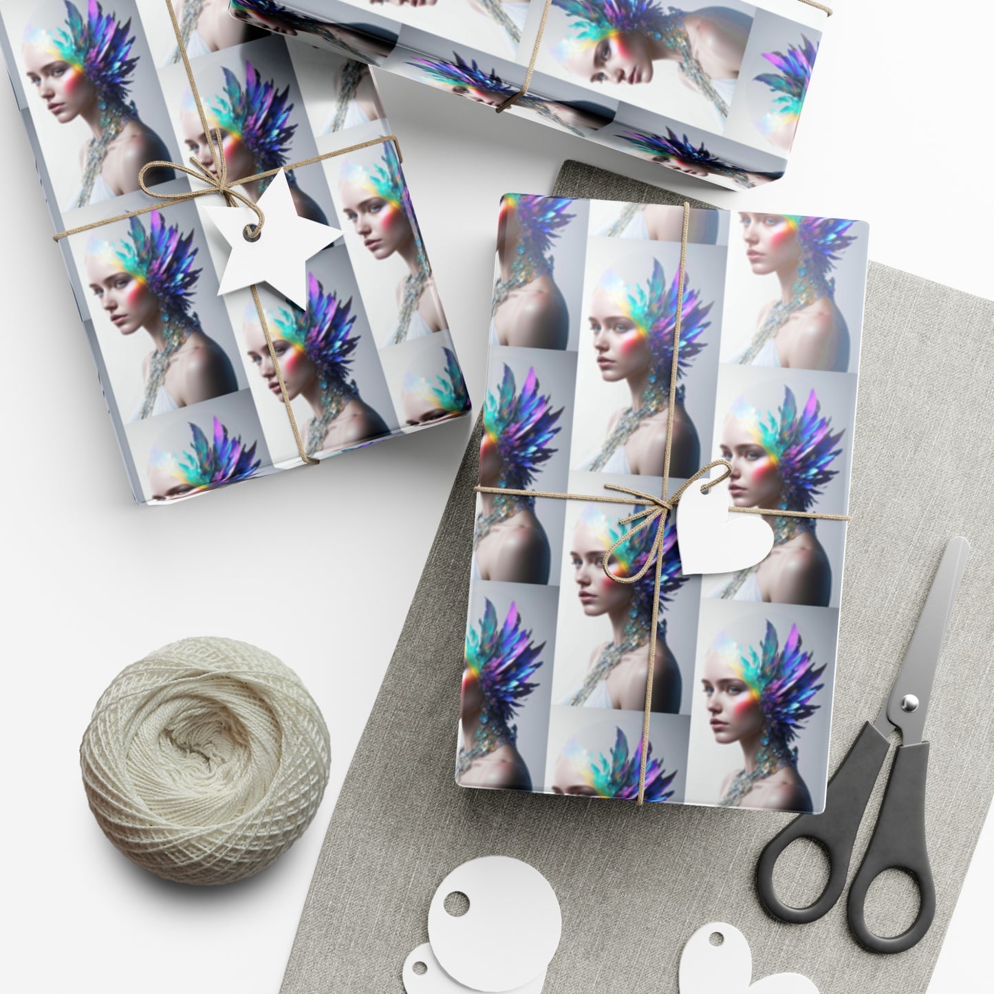 Wild White Iridescence - Gift Wrapping Paper