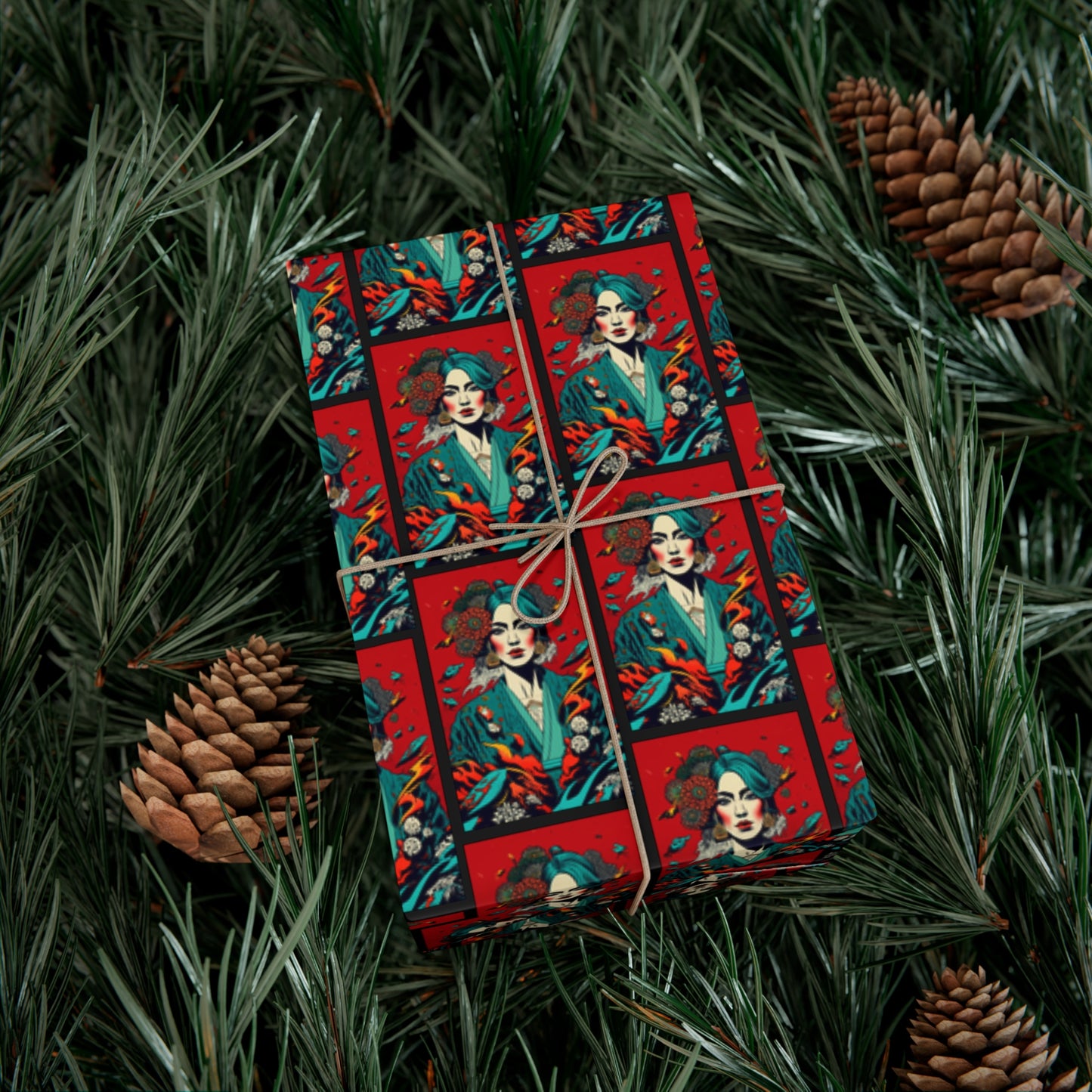 Lady in Blue - Gift Wrapping Paper