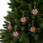 Pink and Gold Flower - Glass Ornaments