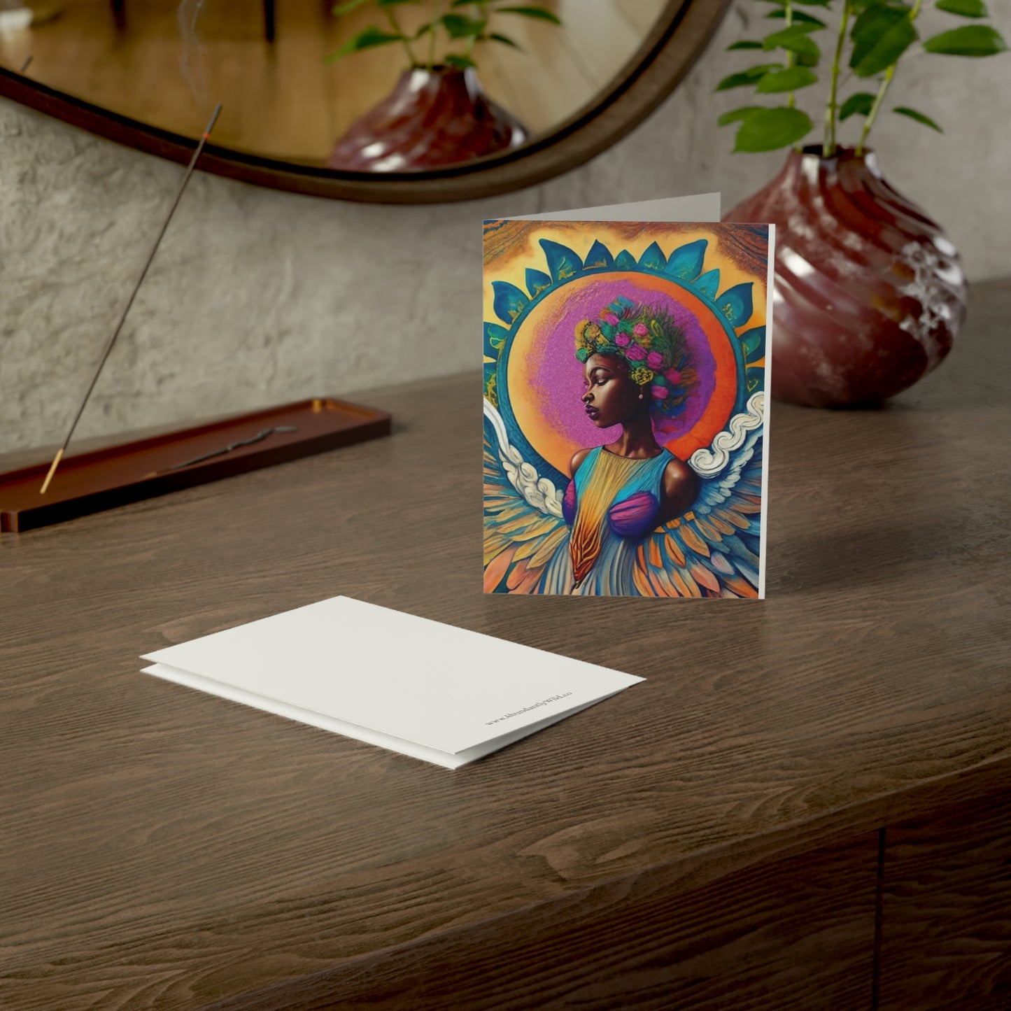 Flower Angel Greeting Cards