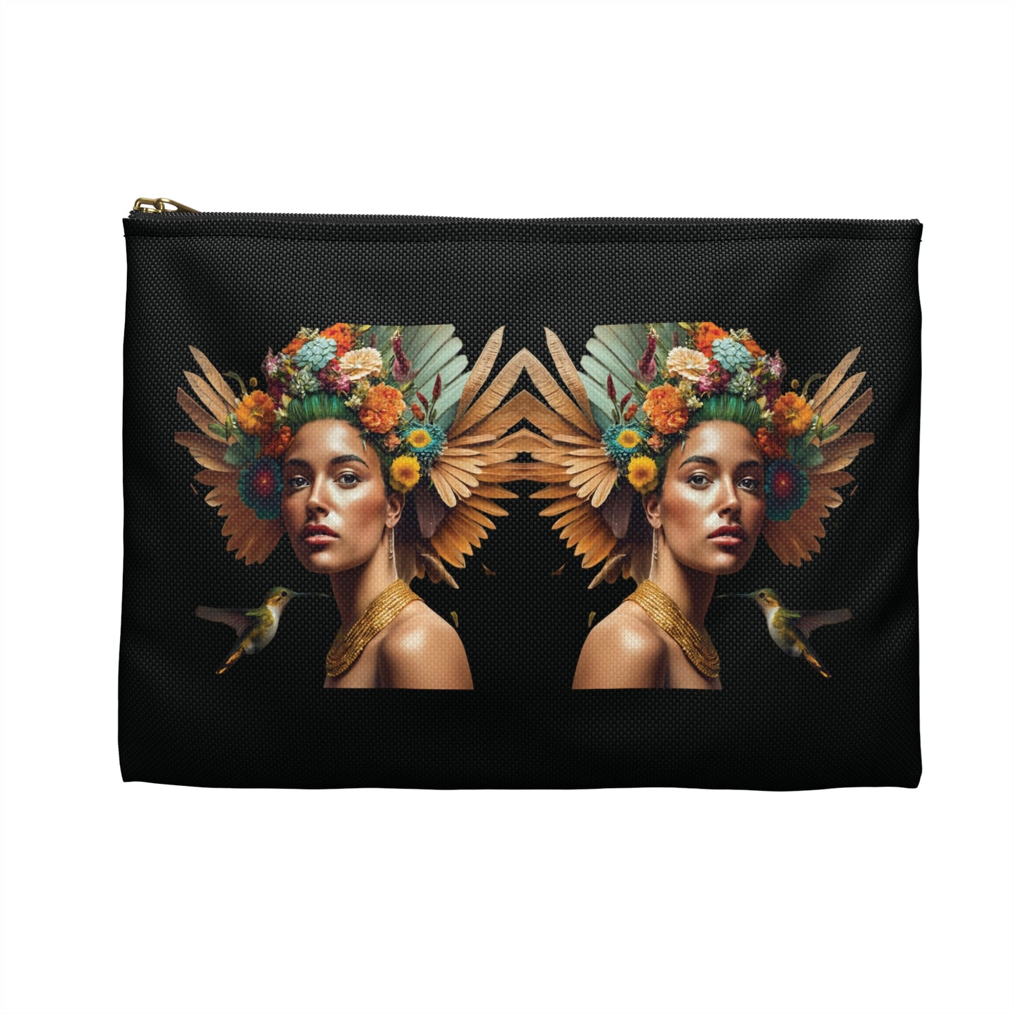 Flowering Winged Woman Accessory Pouch