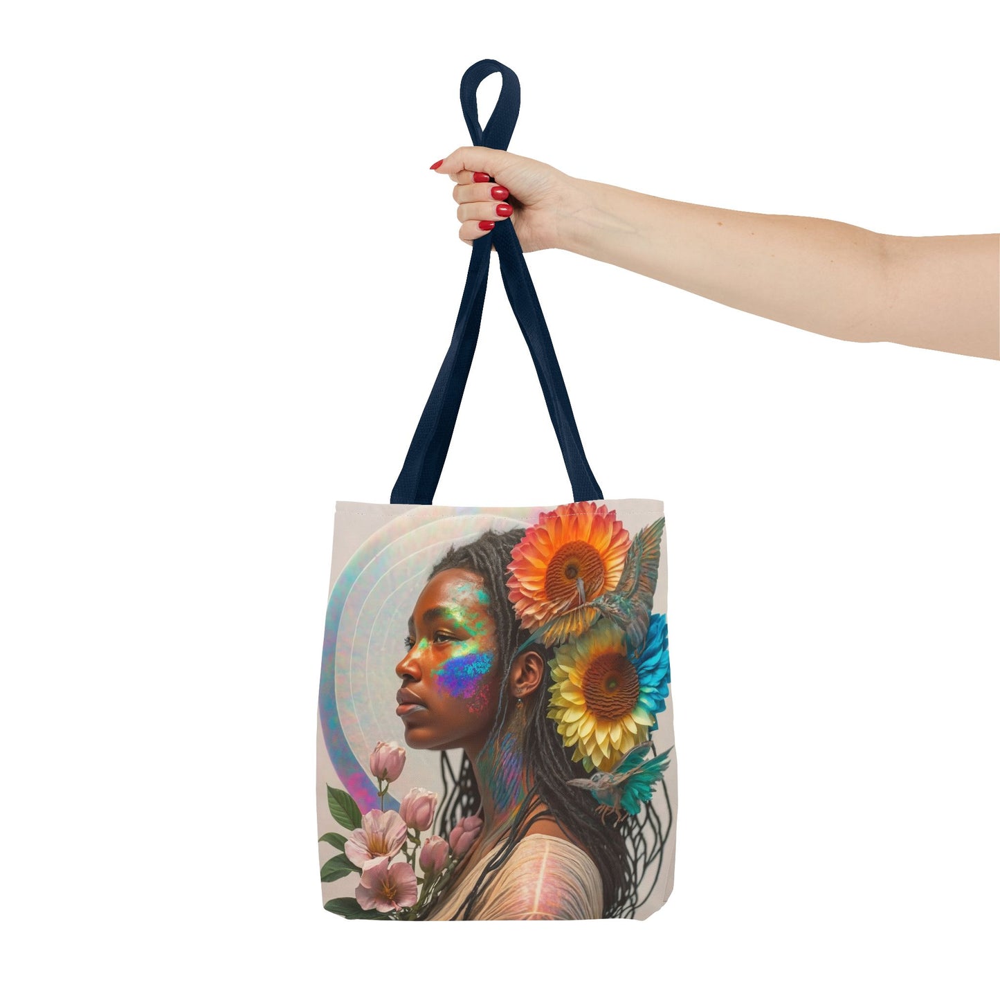 Glittering Face Tote Bag (AOP)