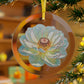 White Flower - Glass Ornaments