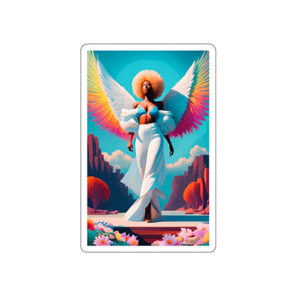 Colorful Angelic Wings Die-Cut Stickers