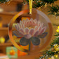 Pink Flower - Glass Ornaments