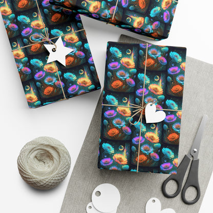 Cosmic Flowers - Gift Wrapping Paper