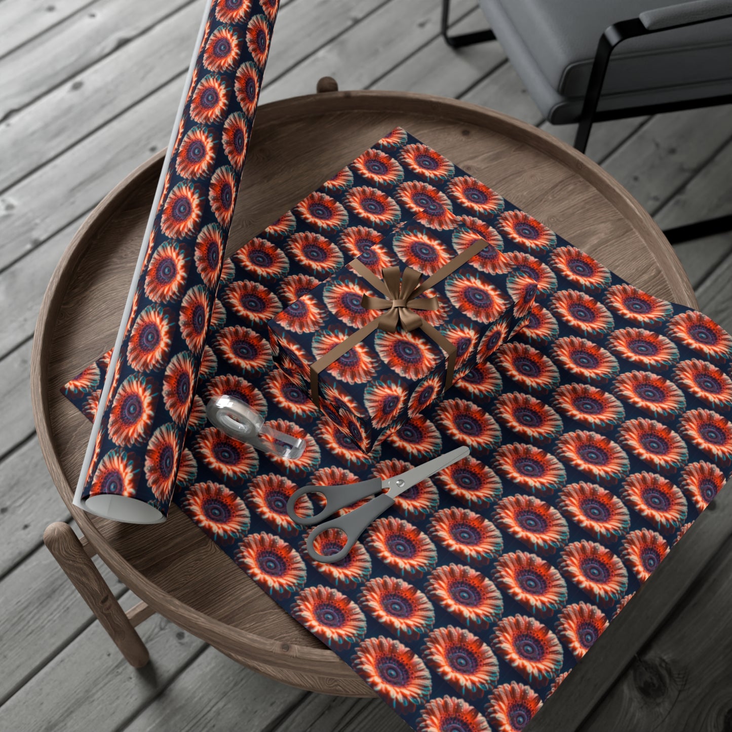 Bright Orange Flower - Gift Wrapping Paper