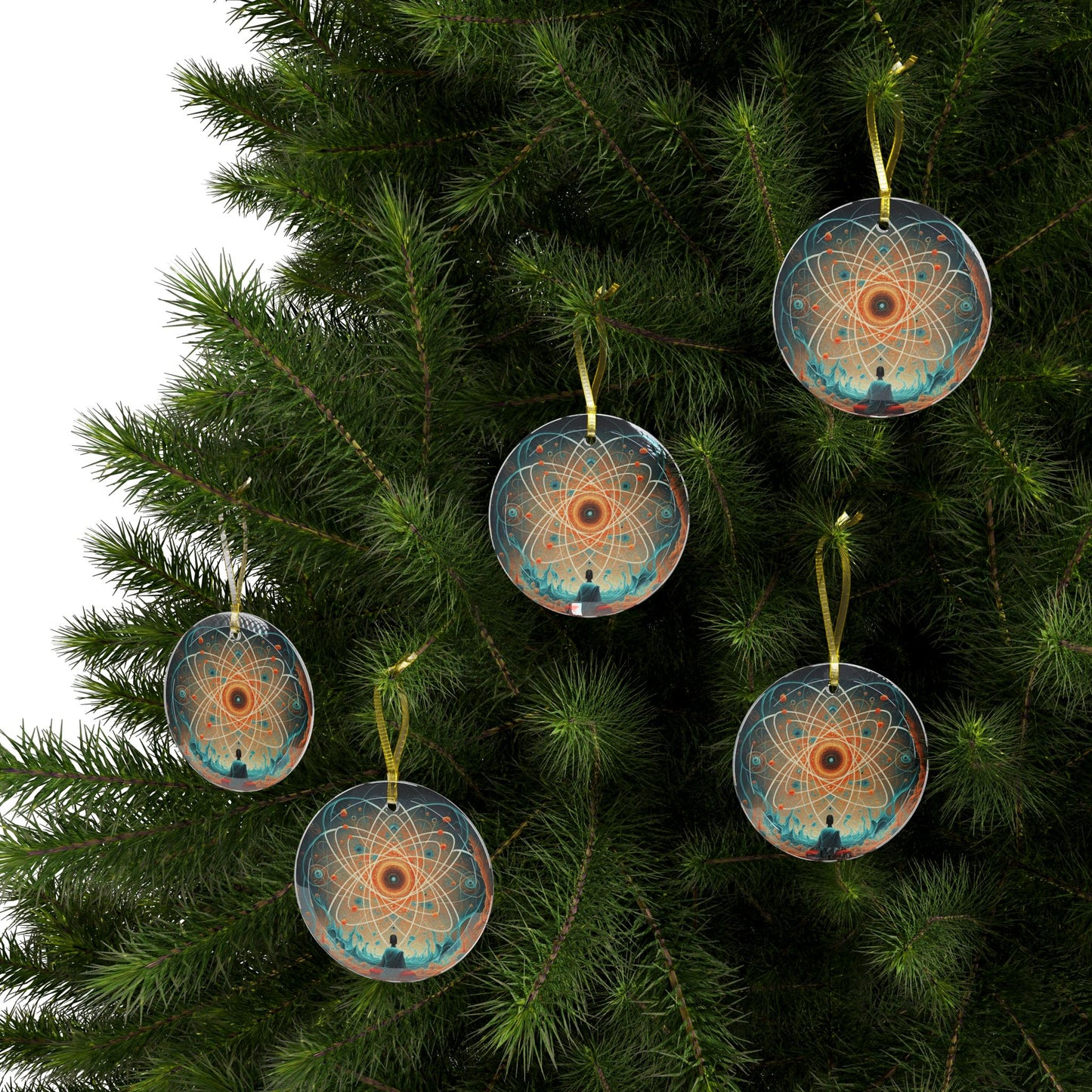 Atom Buddhist - Glass Ornaments