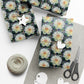 White Iridescent Flower - Gift Wrapping Paper