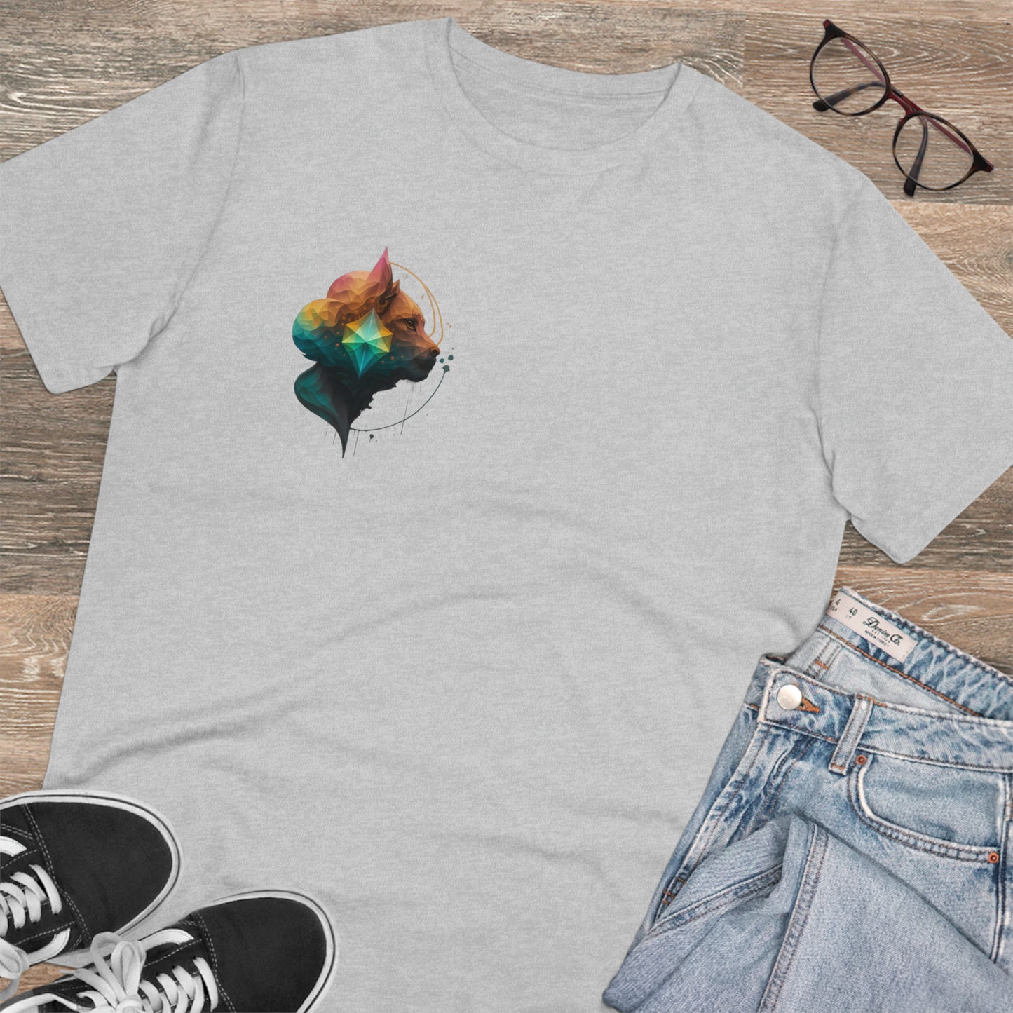 Geometric Lioness Organic T-shirt - Unisex