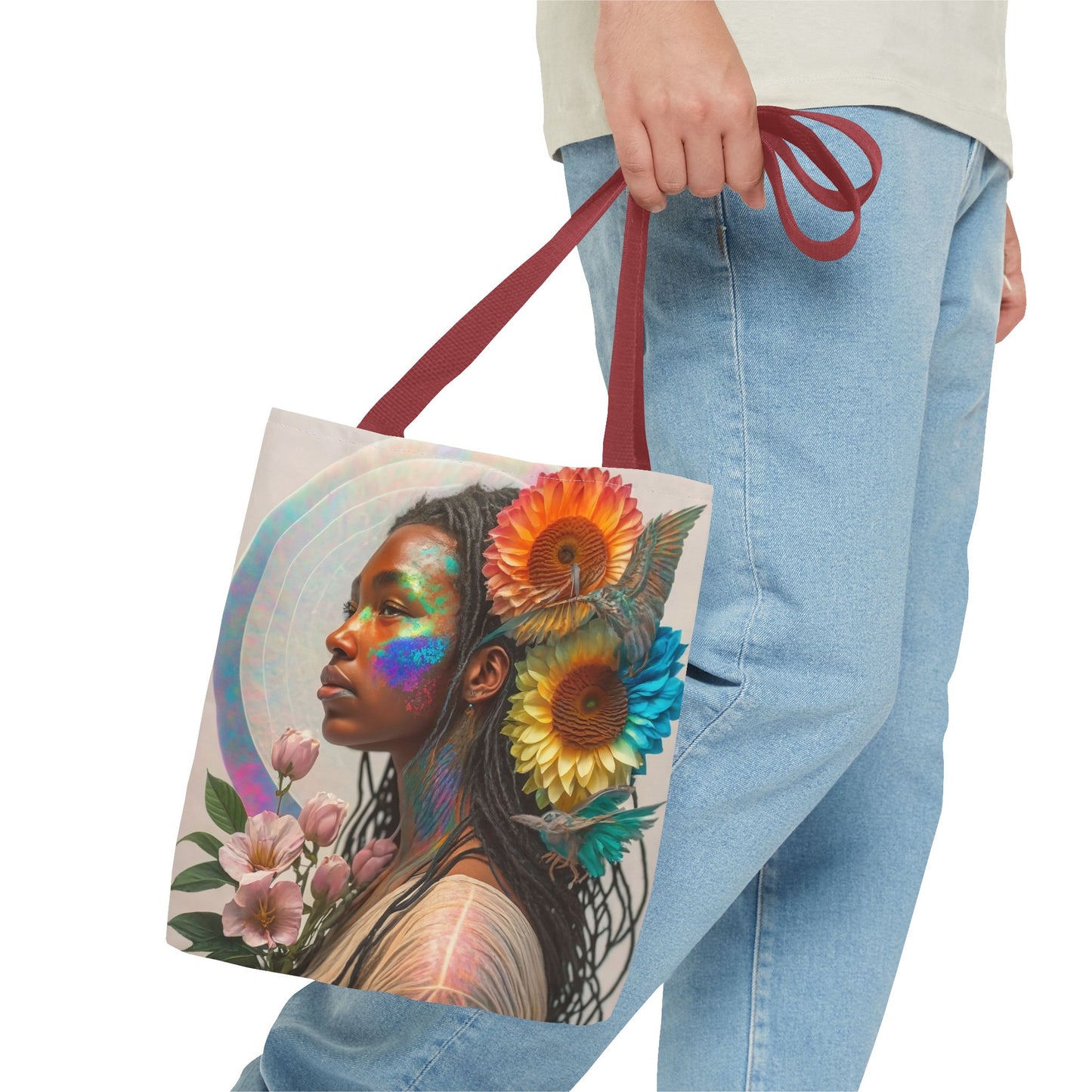 Glittering Face Tote Bag (AOP)