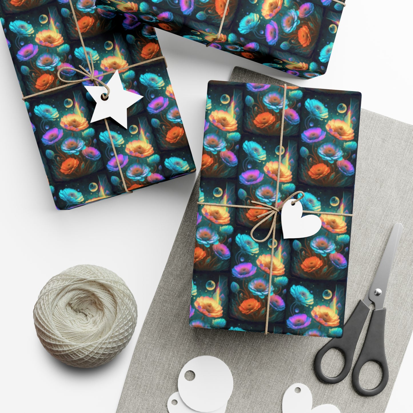 Cosmic Flowers - Gift Wrapping Paper