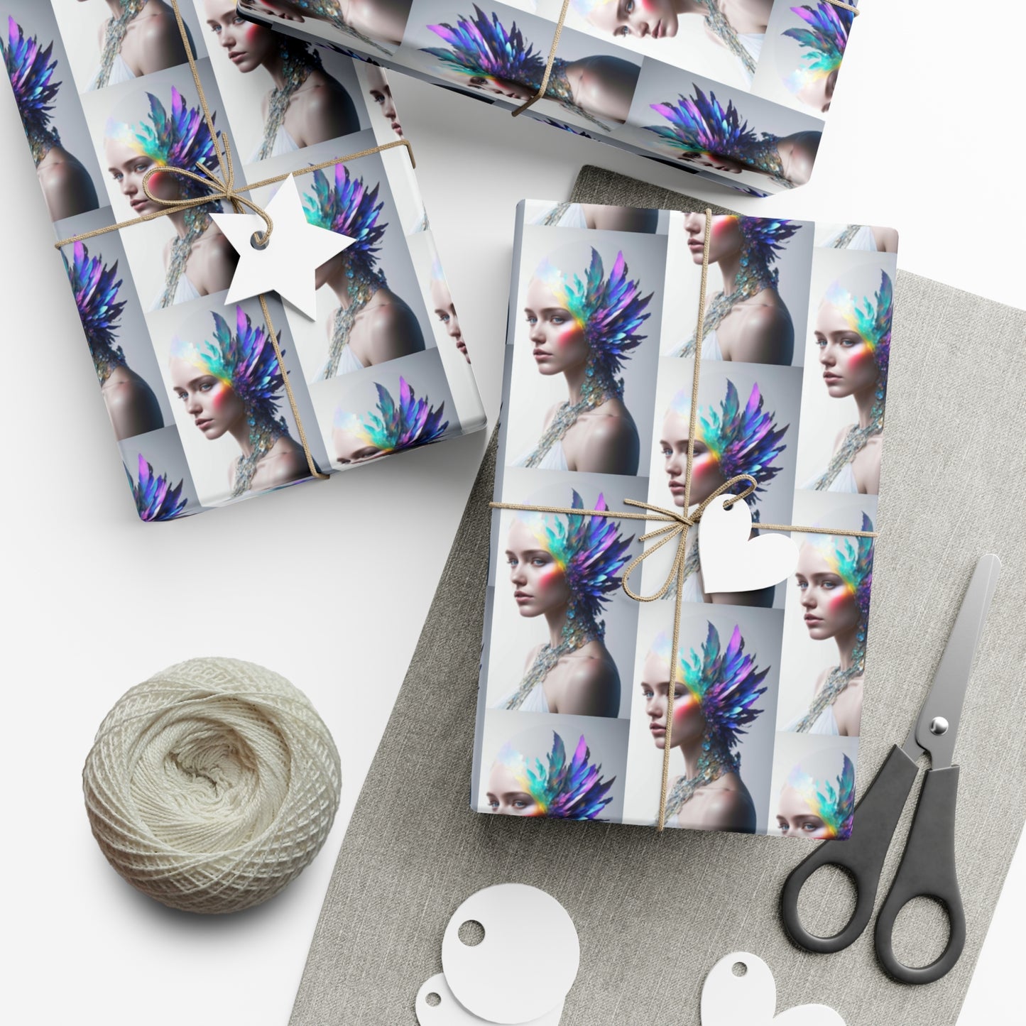 Wild White Iridescence - Gift Wrapping Paper