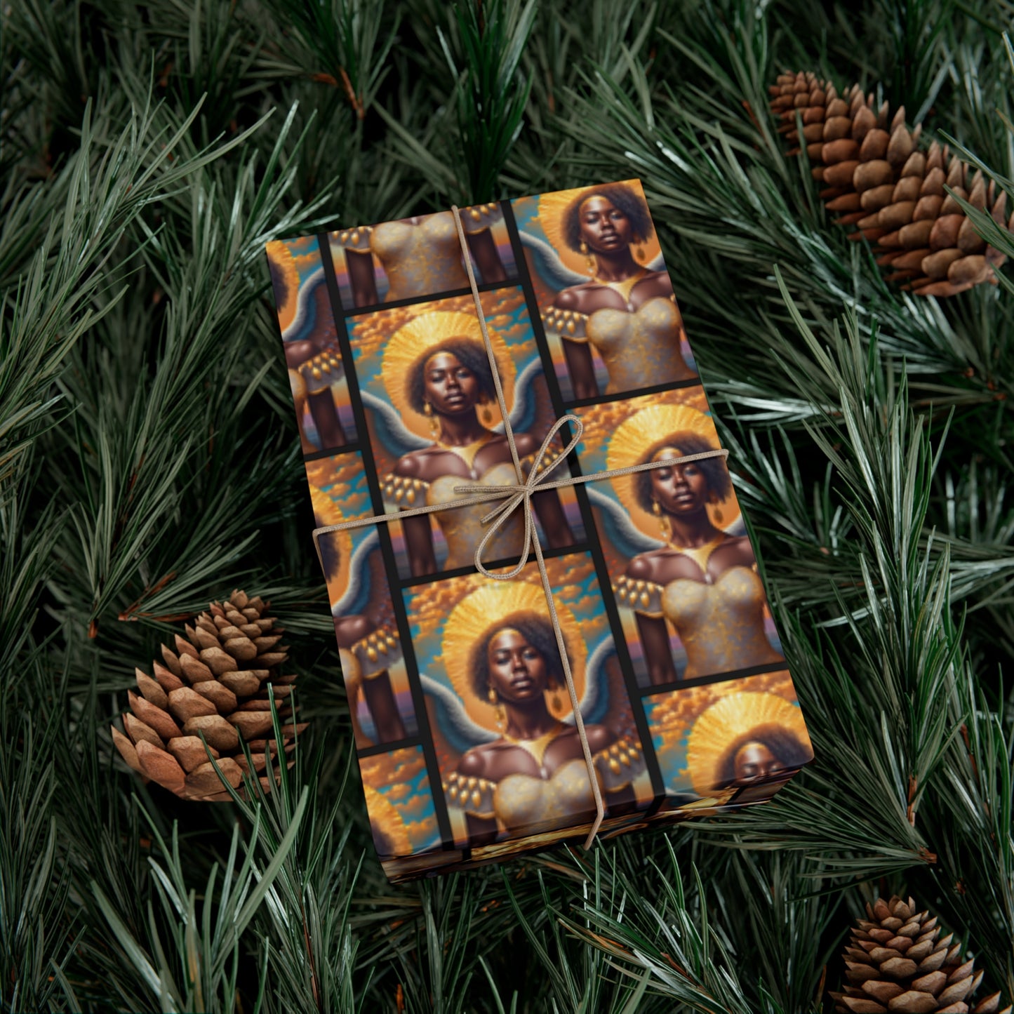 Golden Halo - Gift Wrapping Paper