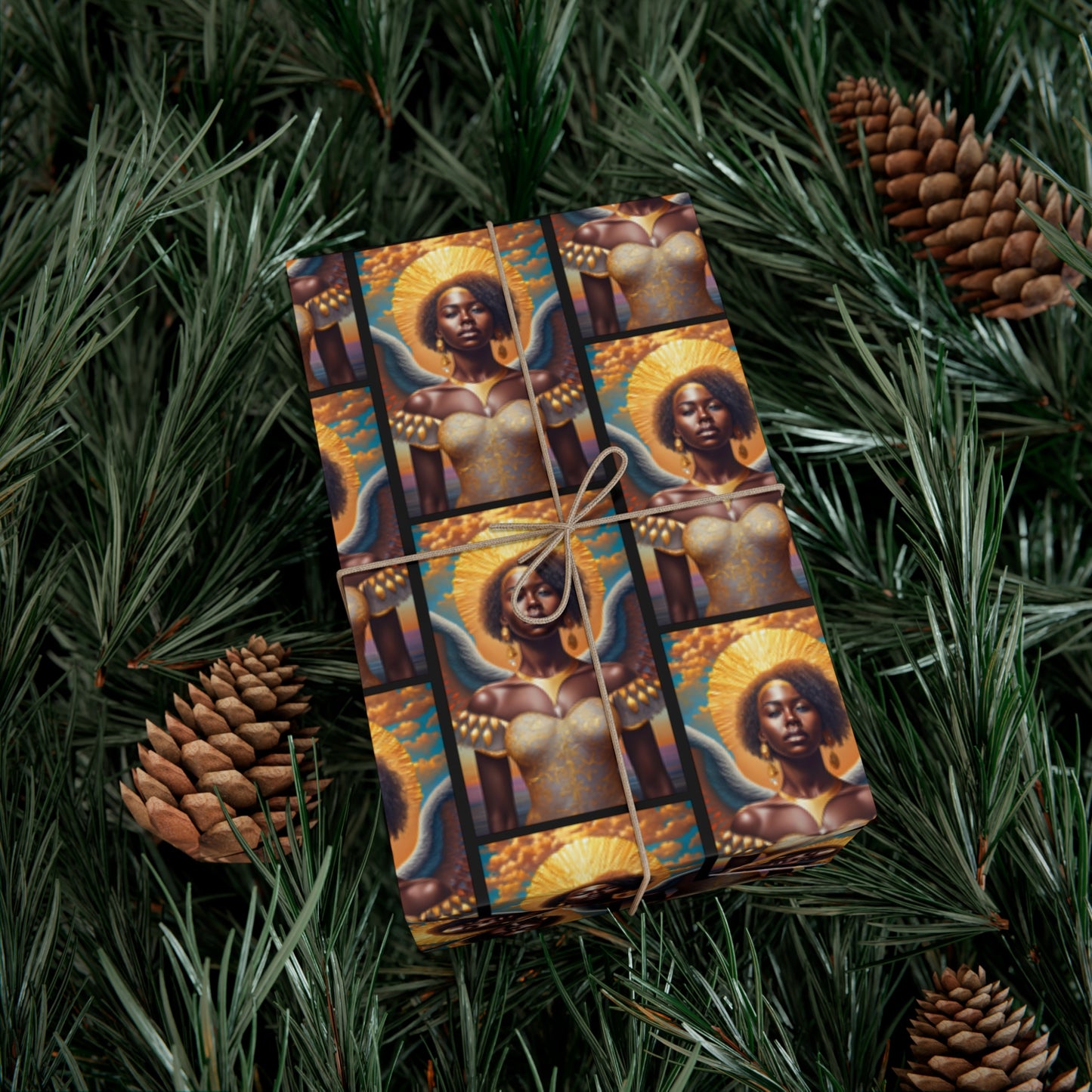 Golden Halo - Gift Wrapping Paper