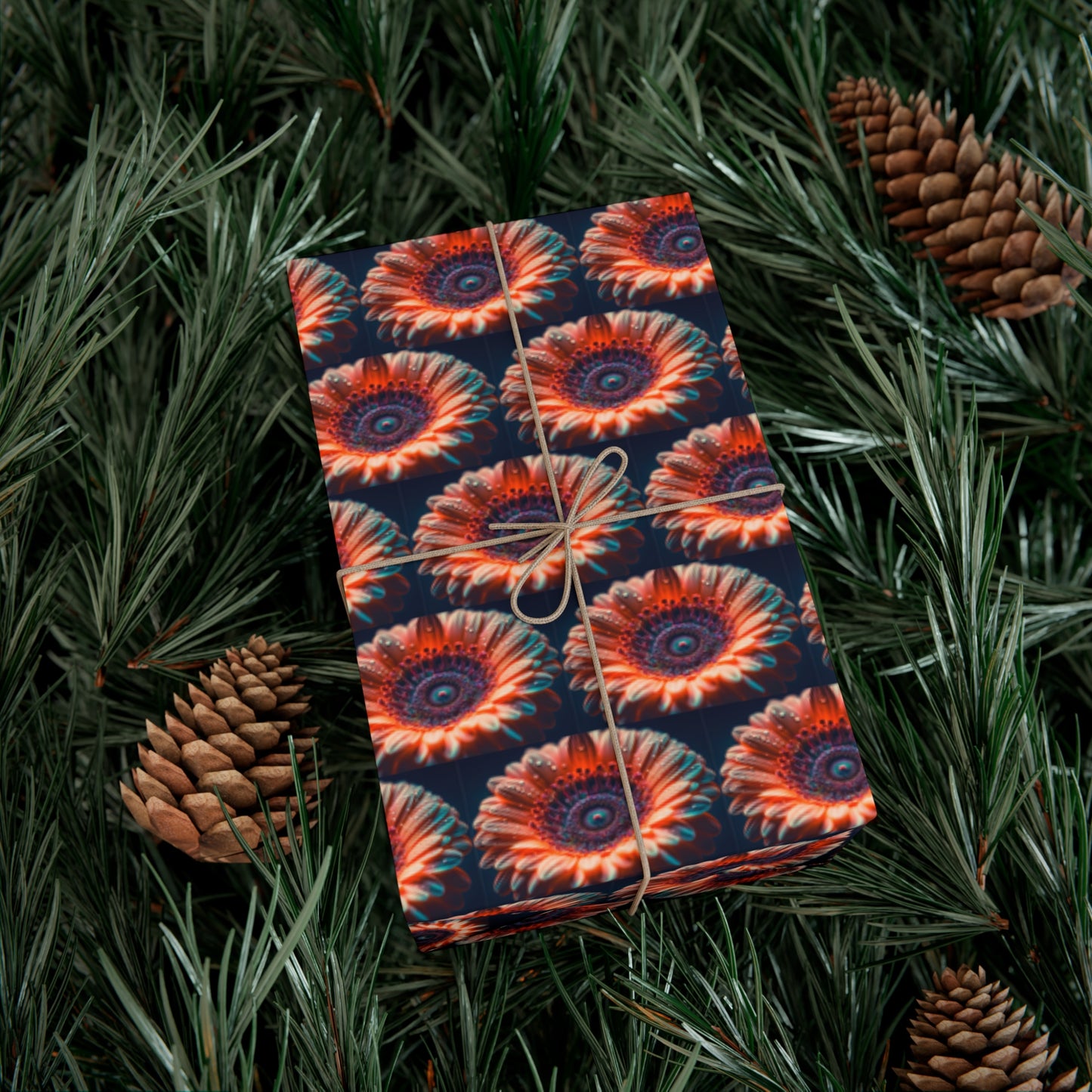 Bright Orange Flower - Gift Wrapping Paper