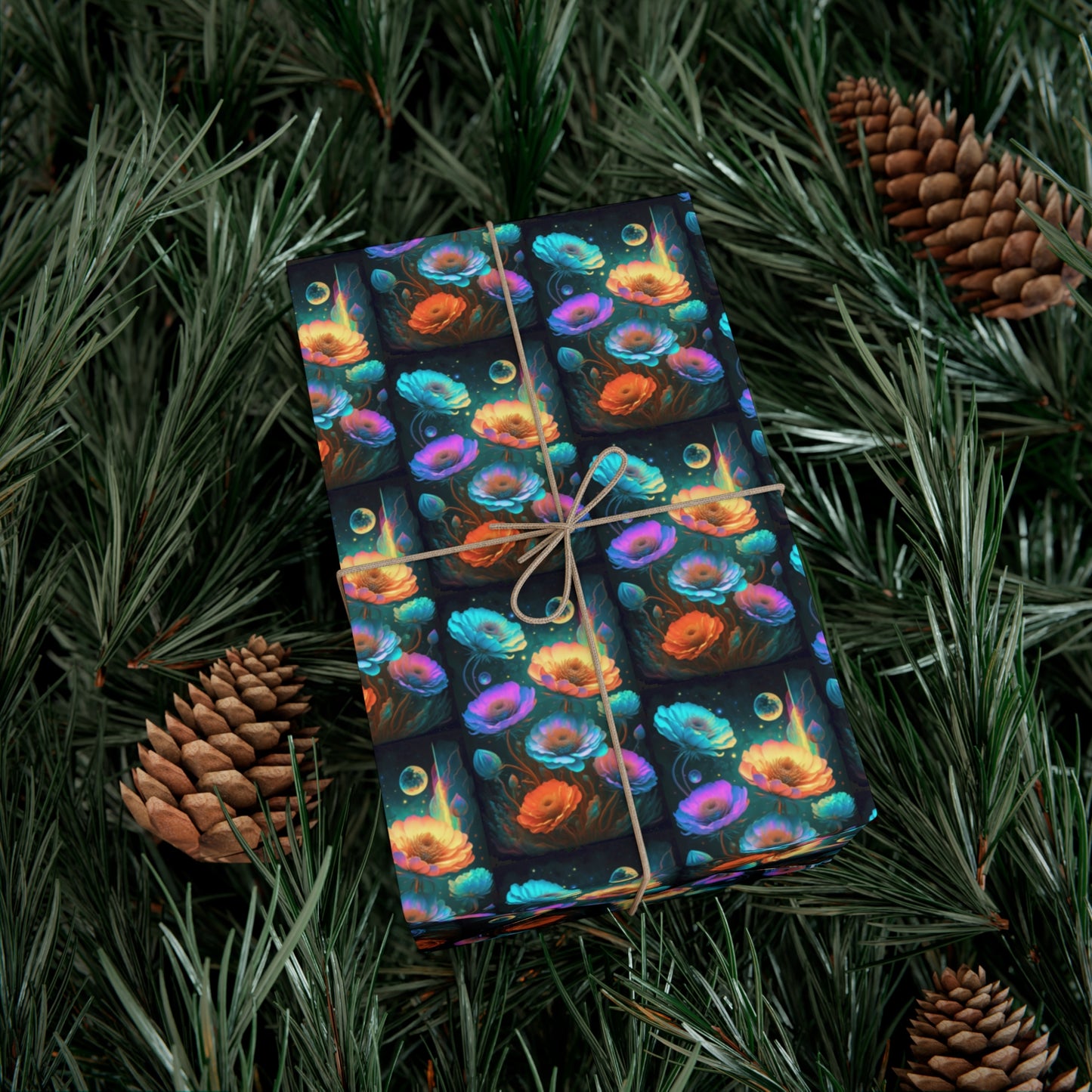 Cosmic Flowers - Gift Wrapping Paper