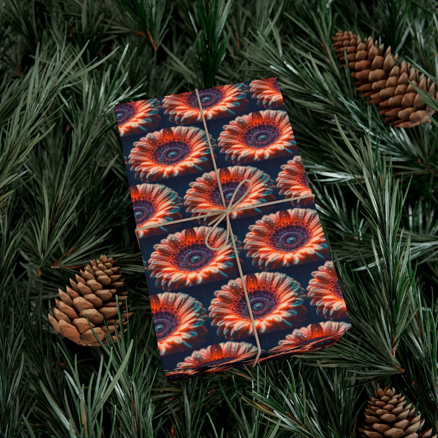 Bright Orange Flower - Gift Wrapping Paper