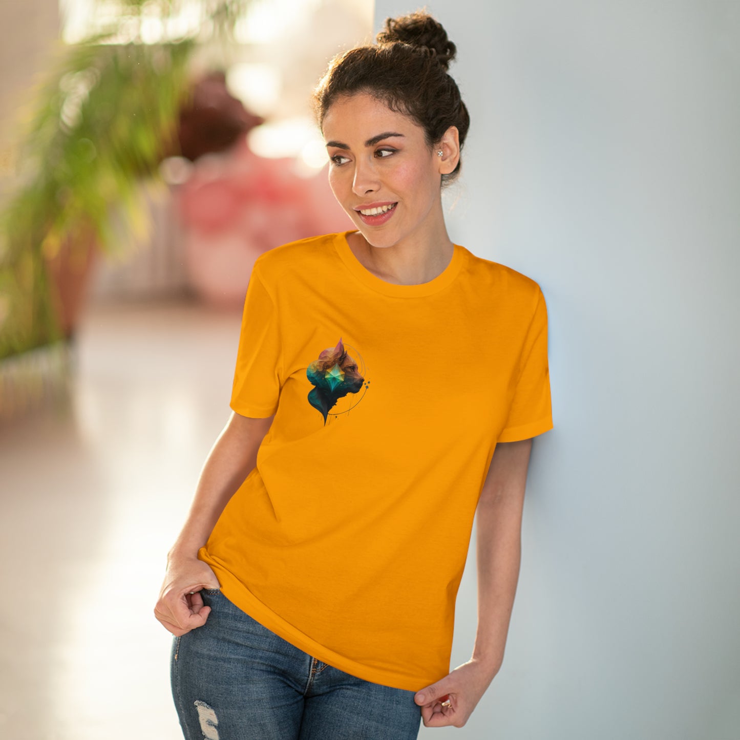 Geometric Lioness Organic T-shirt - Unisex