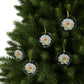 White Flower - Glass Ornaments