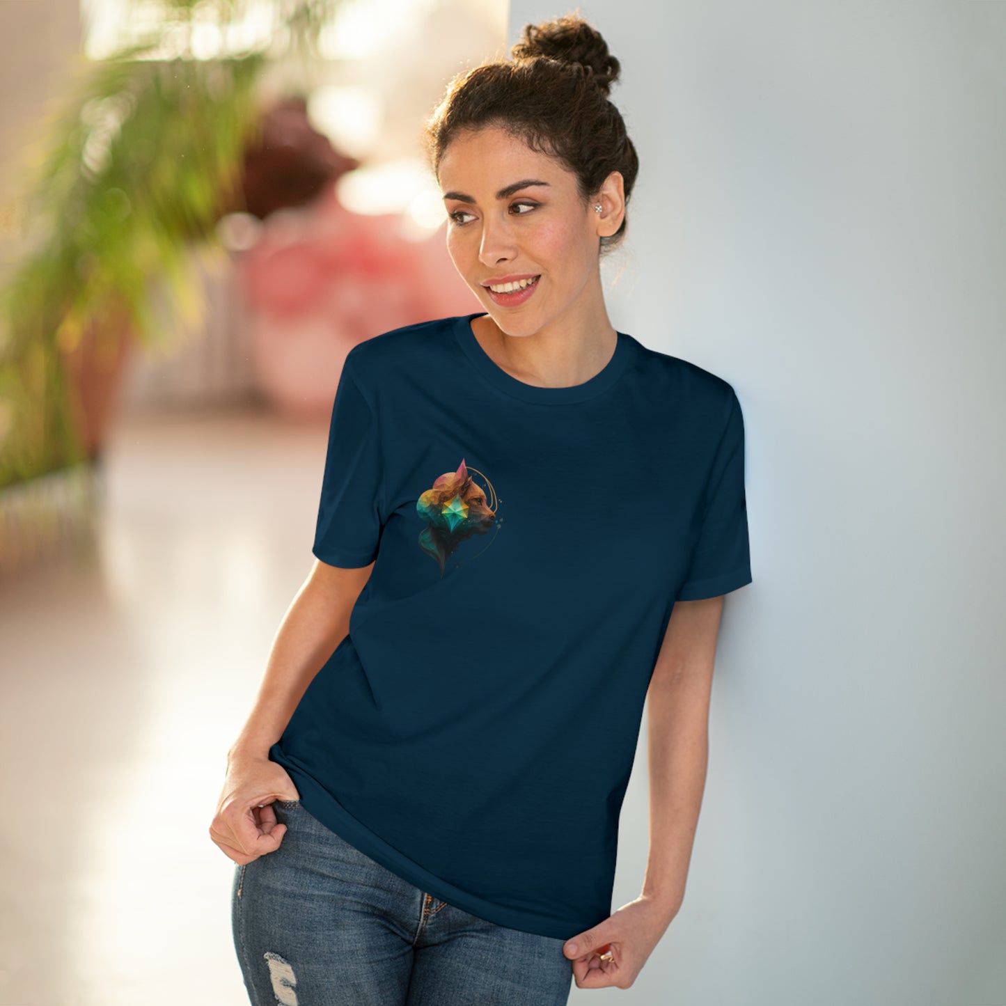 Geometric Lioness Organic T-shirt - Unisex