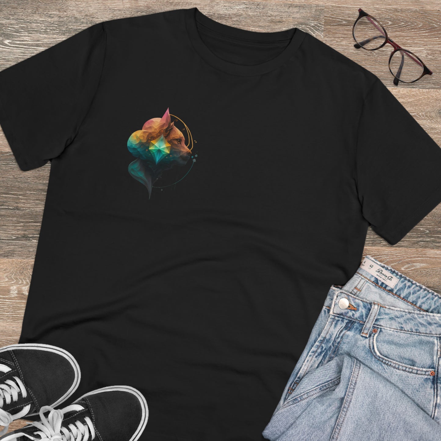 Geometric Lioness Organic T-shirt - Unisex