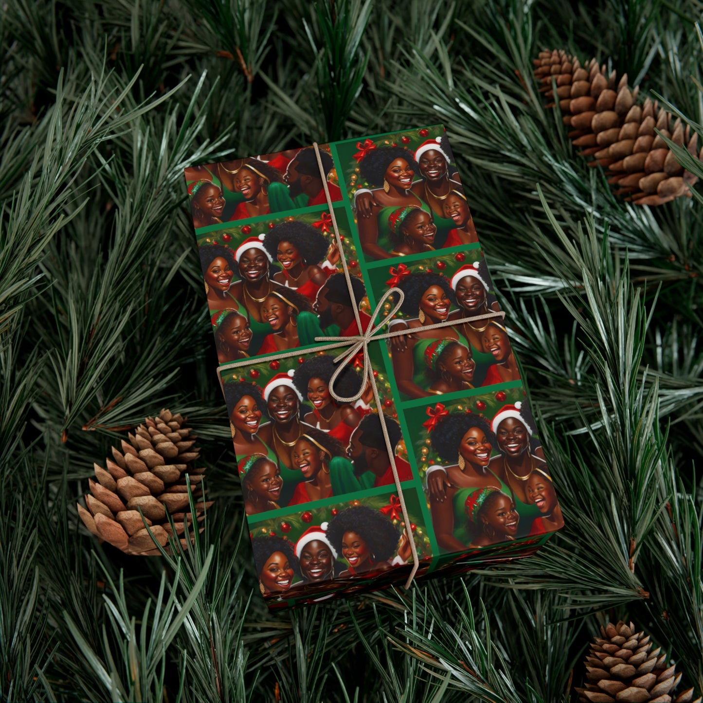 Black Holiday Joy - Gift Wrapping Paper