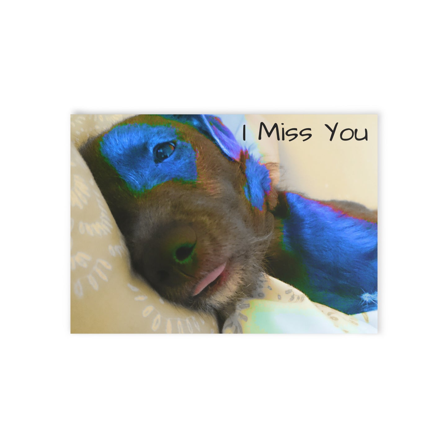 I Miss You Puppy Love -  Cards (Two-sided print)