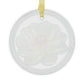 White Flower - Glass Ornaments