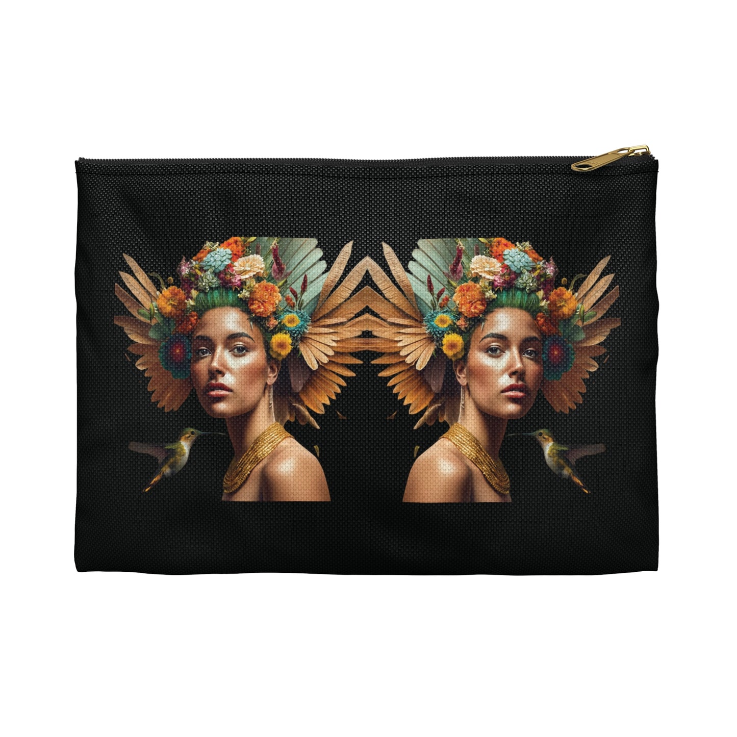 Flowering Winged Woman Accessory Pouch