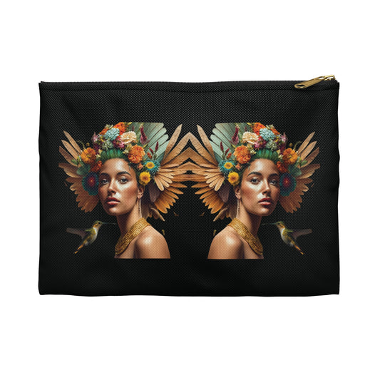 Flowering Winged Woman Accessory Pouch