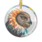 Sacred Owl  - Glass Ornaments