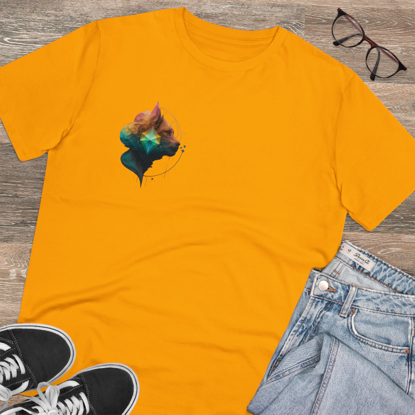 Geometric Lioness Organic T-shirt - Unisex