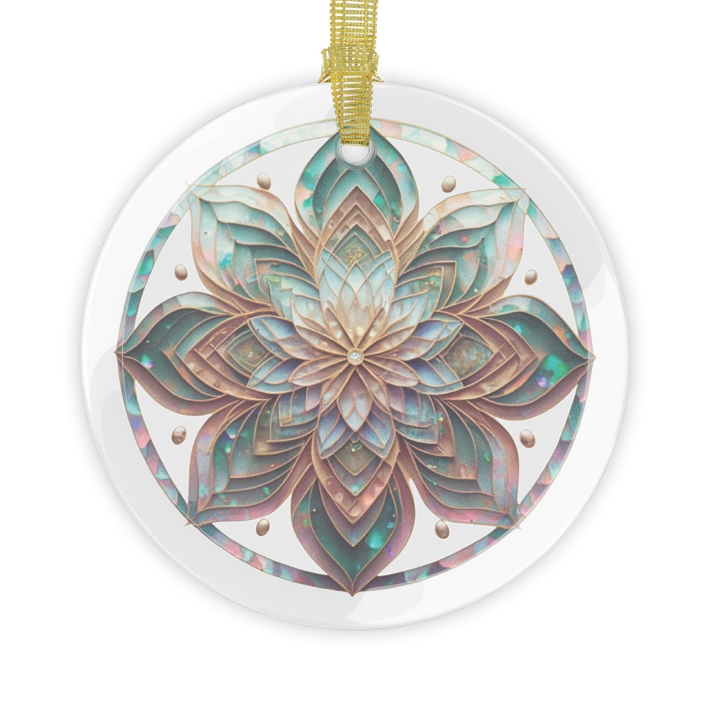 Iridescent Geometry - Glass Ornaments