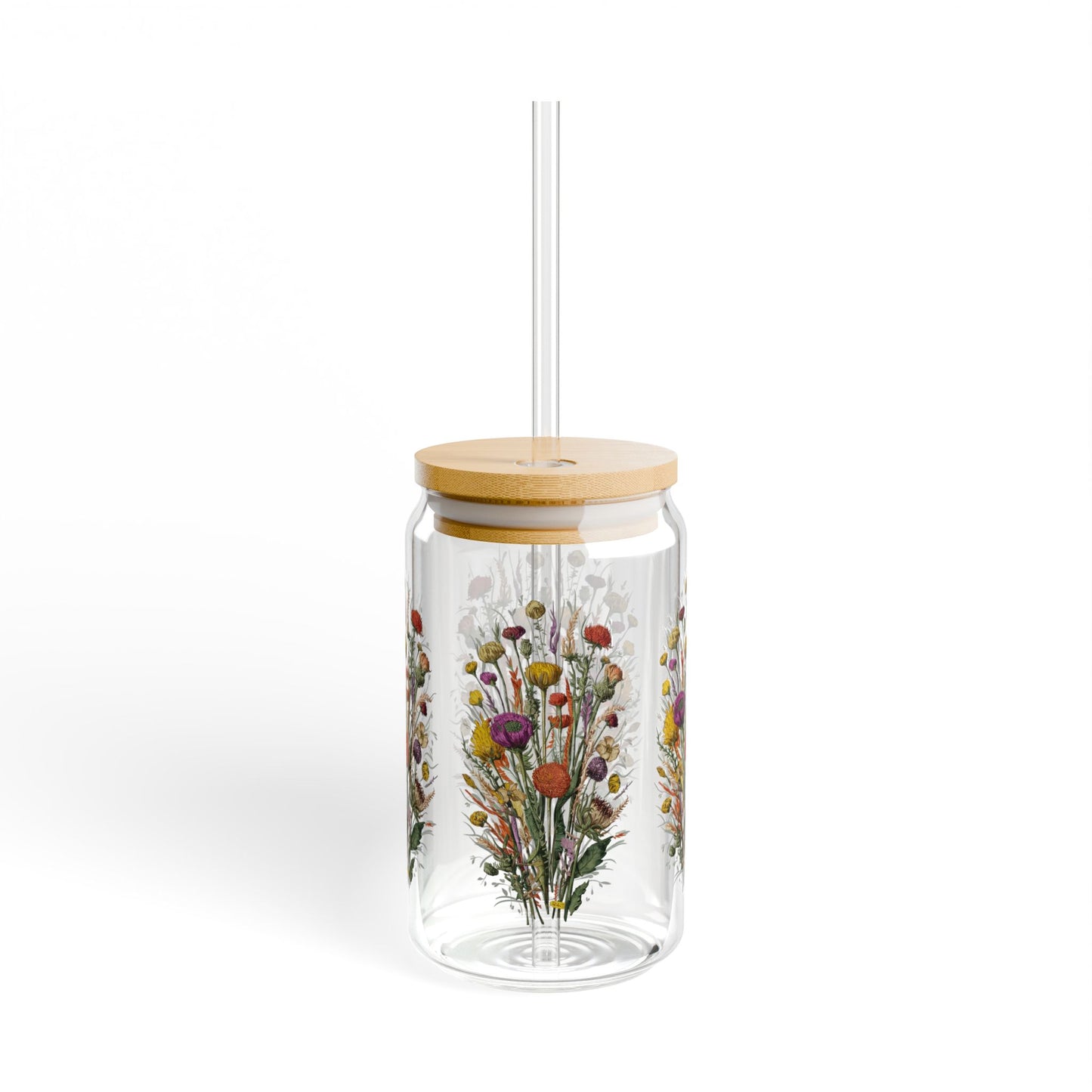 Wild Flowers - Sipper Glass, 16oz