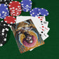 Pink Afro Goddess  Poker Cards