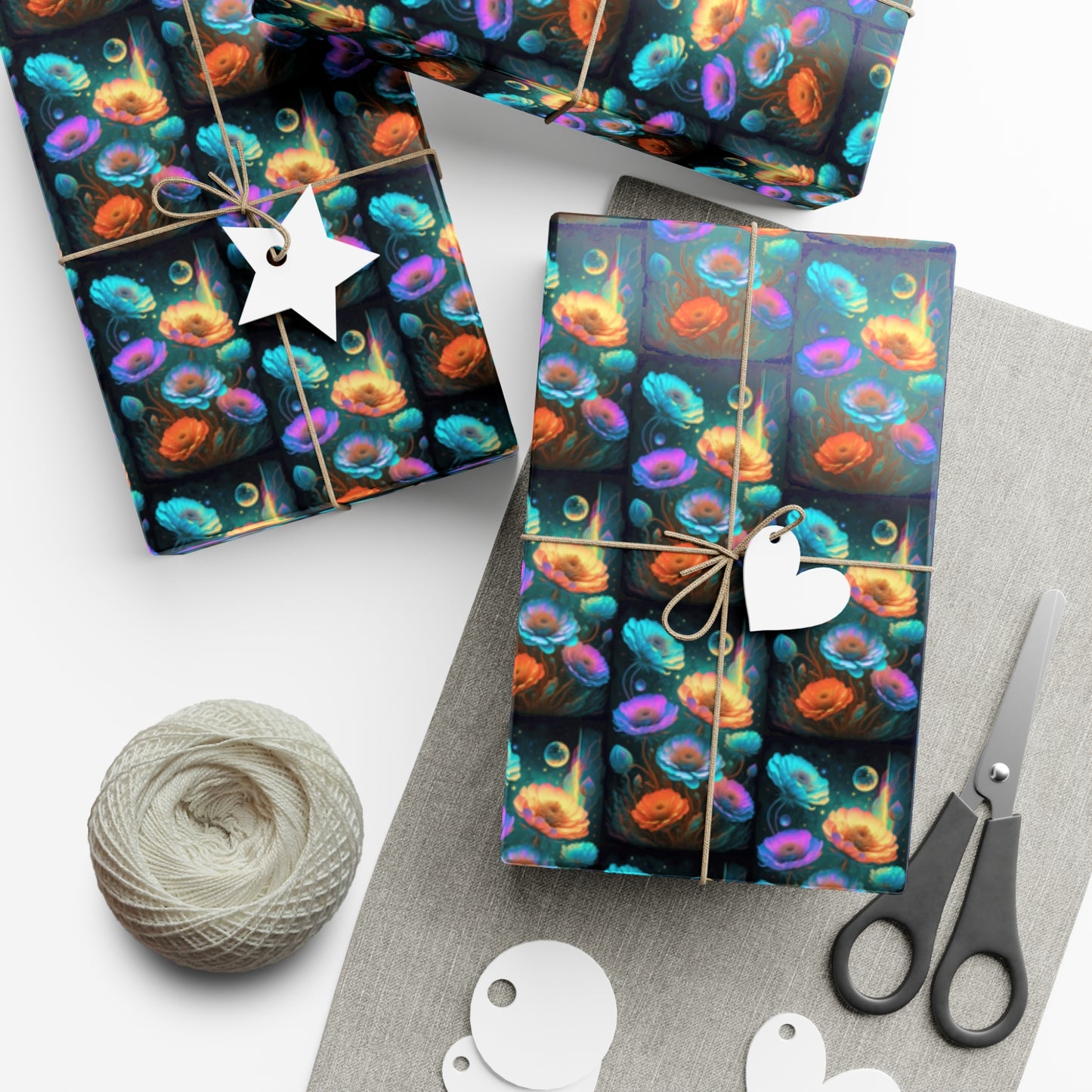 Cosmic Flowers - Gift Wrapping Paper