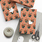 Peach & Green Holiday - Gift Wrapping Paper