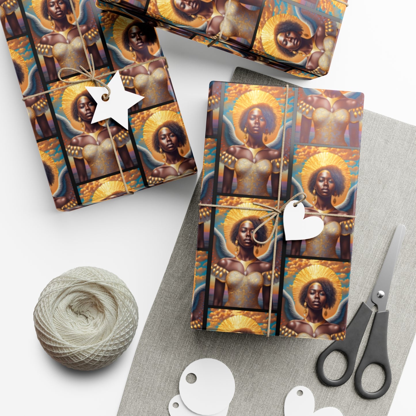 Golden Halo - Gift Wrapping Paper