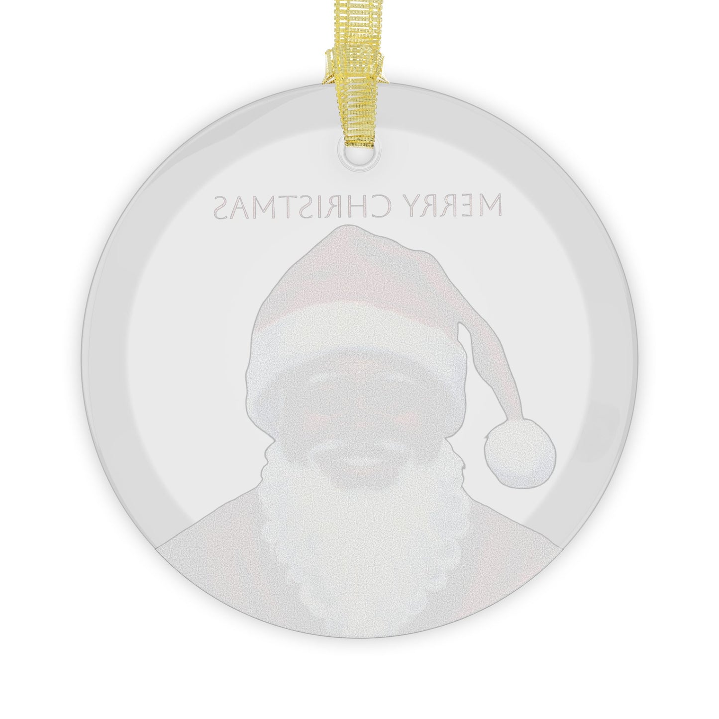 Black Santa - Glass Ornaments