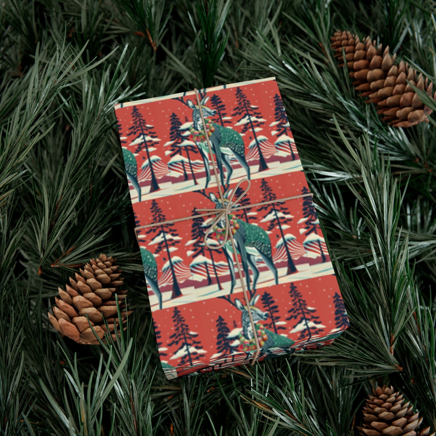 Reindeer Red - Gift Wrapping Paper