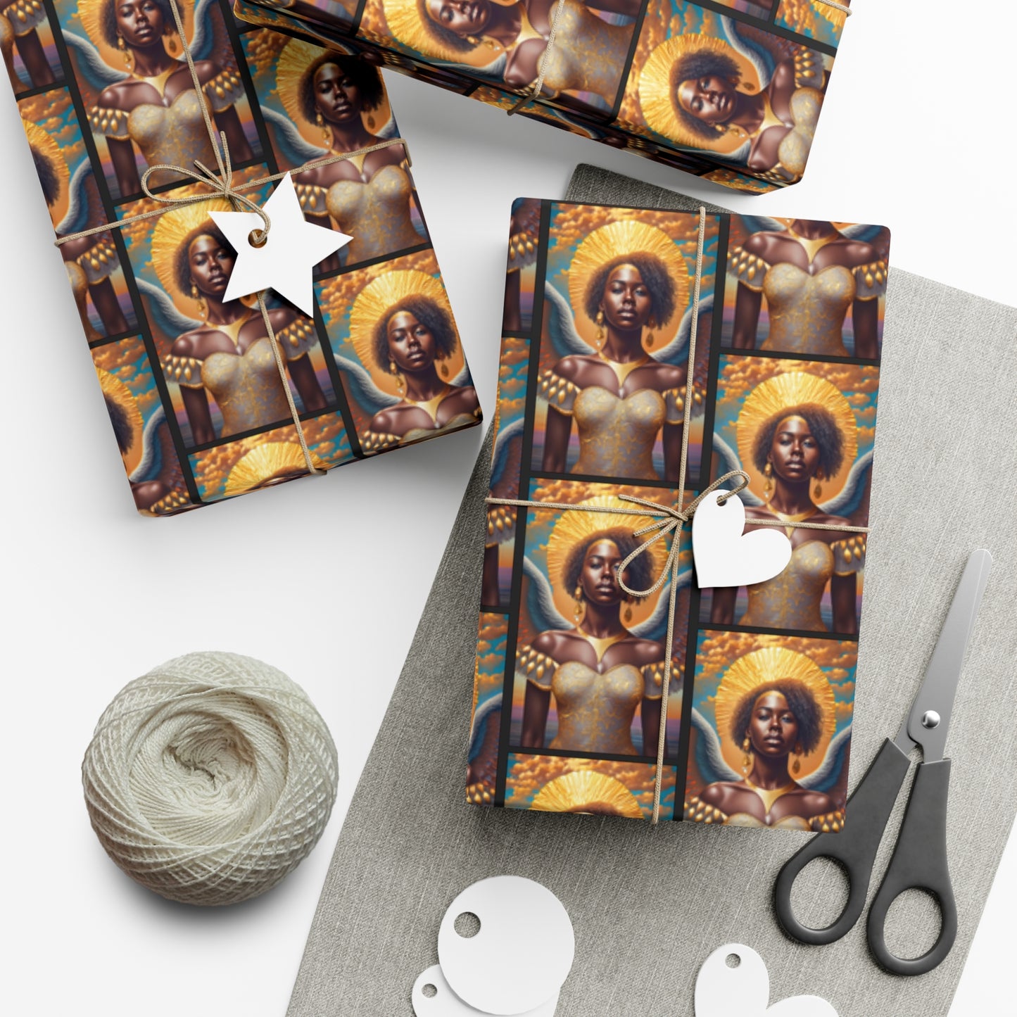 Golden Halo - Gift Wrapping Paper