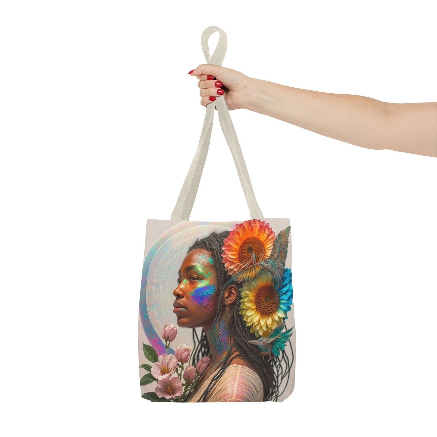 Glittering Face Tote Bag (AOP)