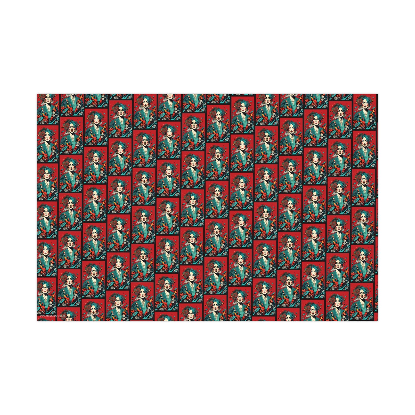 Lady in Blue - Gift Wrapping Paper