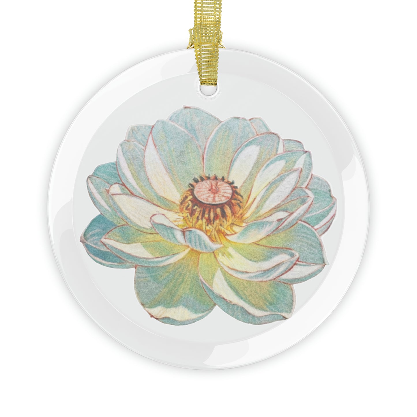 White Flower - Glass Ornaments