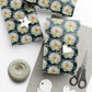 White Iridescent Flower - Gift Wrapping Paper